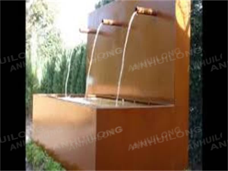 Corten steel water wall discount wholesale